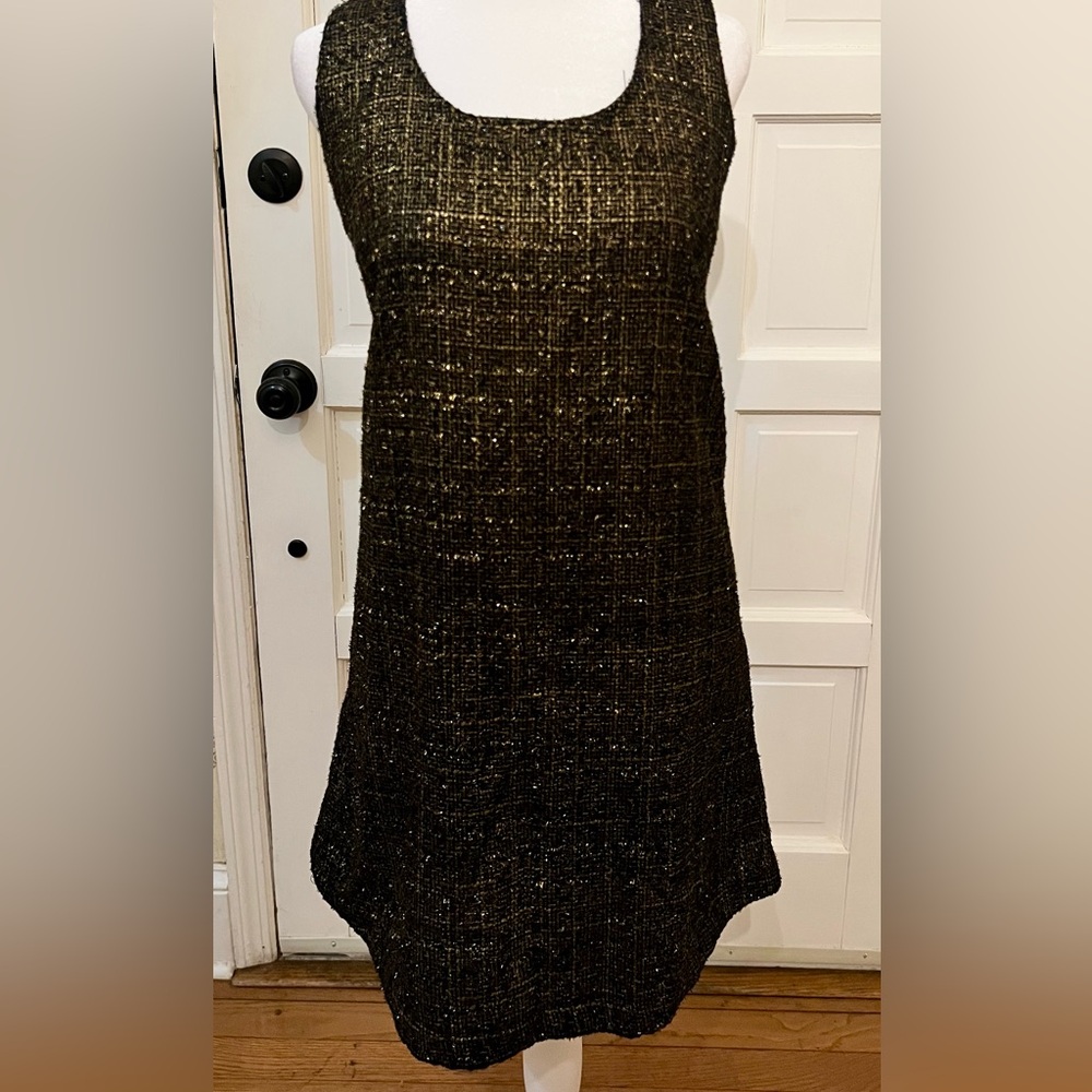 Blu Pepper Black and Gold Dress